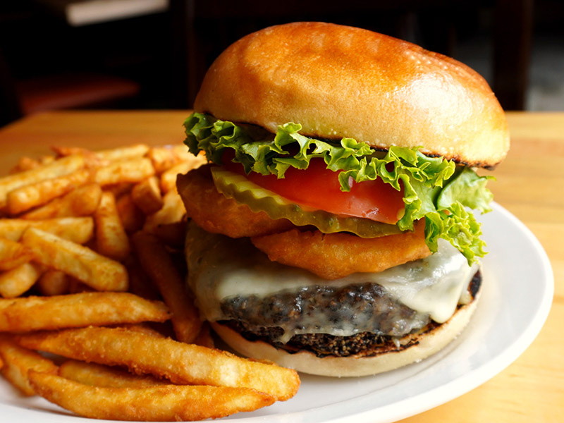 Fireside Peppercorn Burger