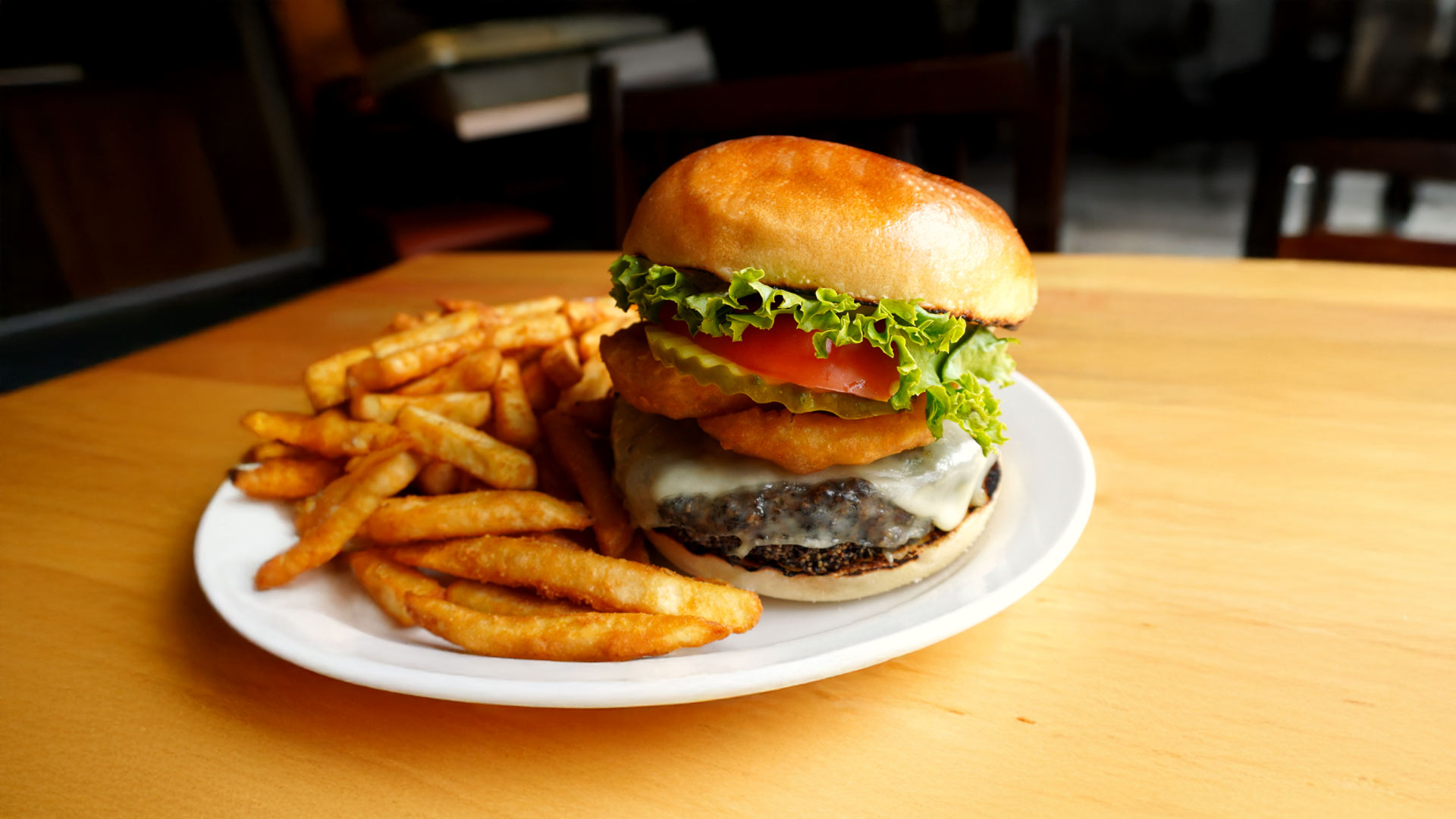 Fireside Peppercorn Burger